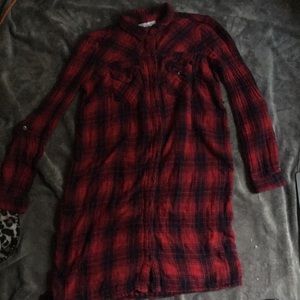 Red and black plaid shirt